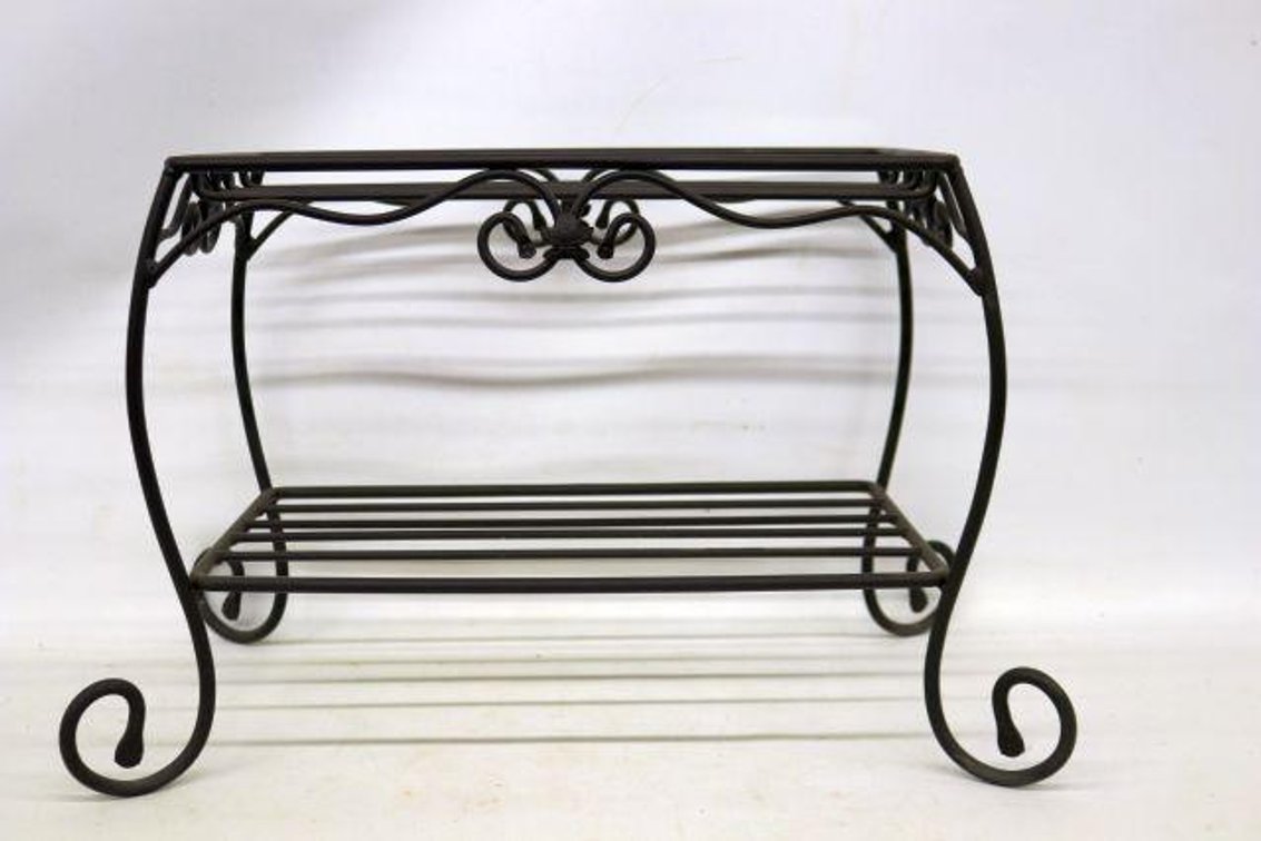 LONGABERGER WROUGHT IRON HOPE CHEST SIDE TABLE
