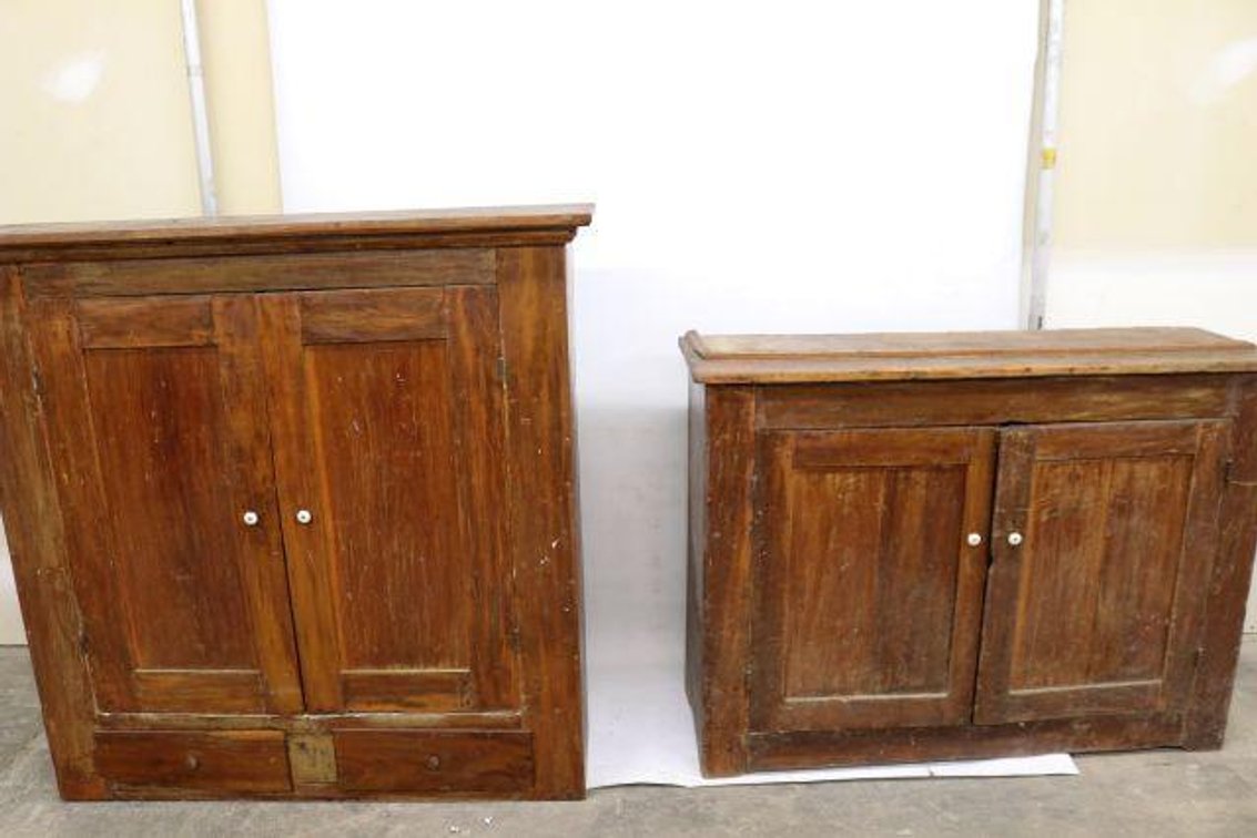 OLD TWO PIECE DRESSER