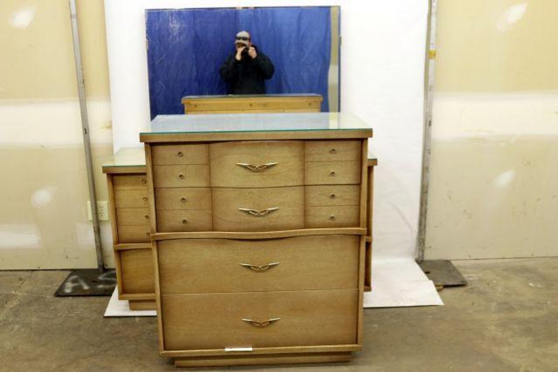 WOODEN BEDROOM SET