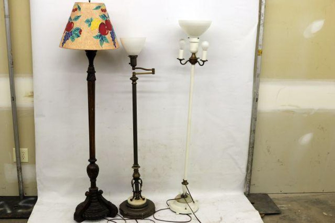 3 TALL LAMPS 
