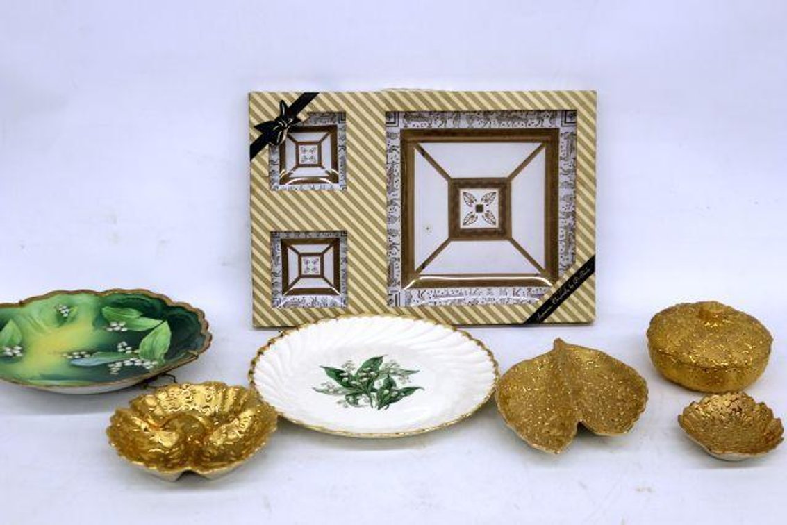 ASSORTED TRAYS AND DISHES 