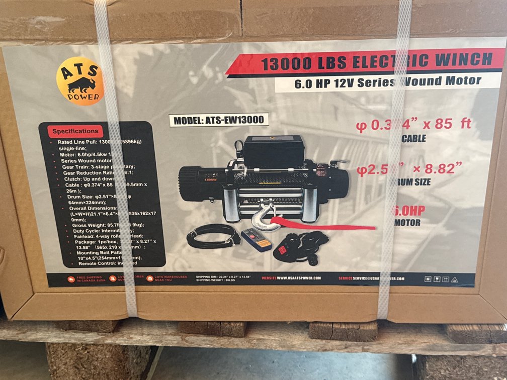 13000LB WINCH