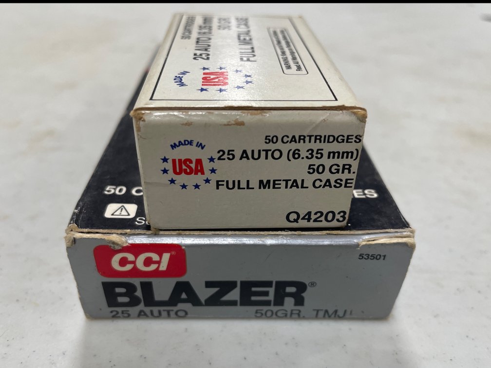 25 AUTO AMMO