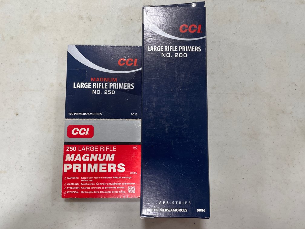 LARGE RIFLE PRIMERS