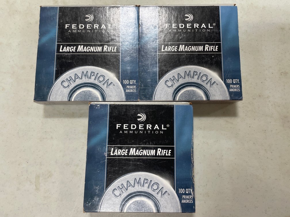 LARGE MAGNUM RIFLE PRIMERS