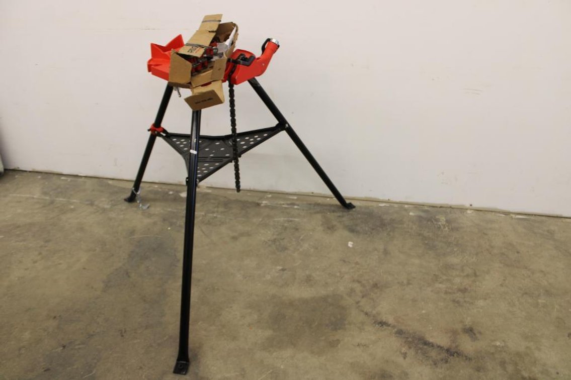 RIGID PIPE THREADER & TRISTAND VISE 