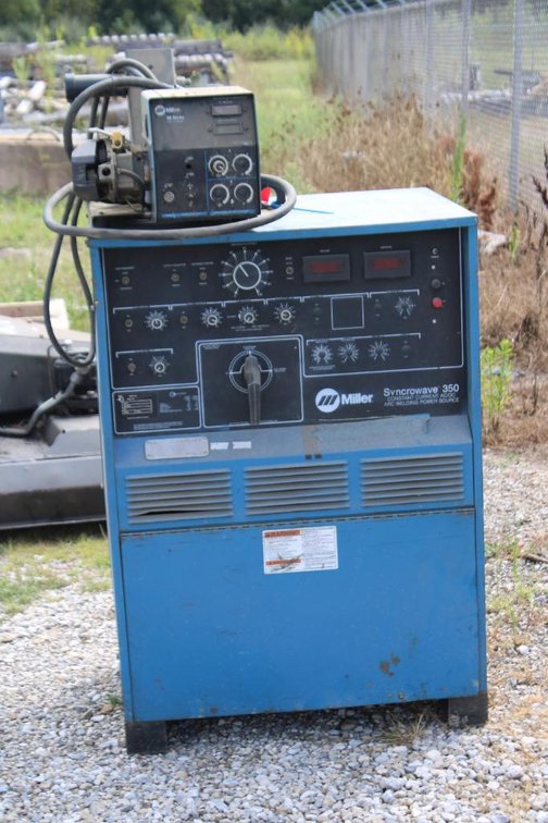 MILLER SYNCRO 350 WELDING POWER SUPPLY & SERIES 60'S WIRE FEEDER