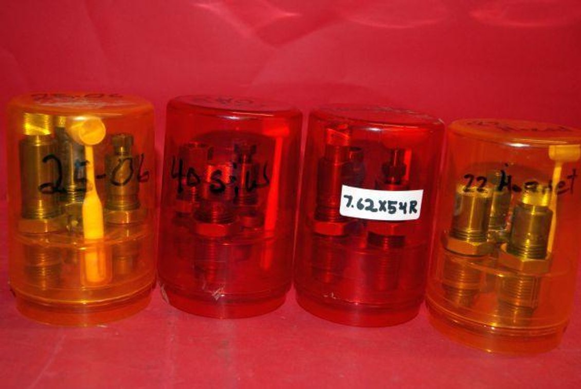 22 HORNET, 7.62x54R, 40 S&W, 25-06 RELOADING DIES