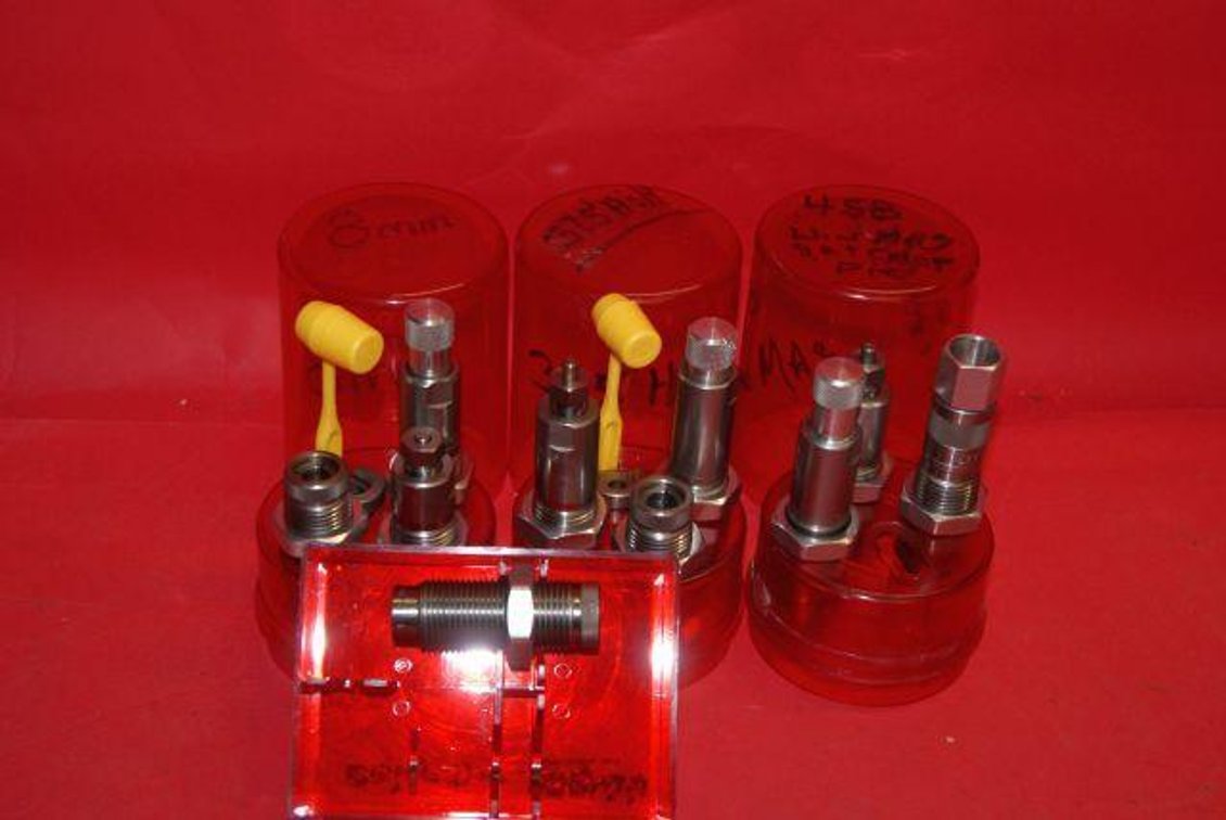 358 WIN, 8MM, 375 H&H, 458 WIN MAG RELOADING DIES