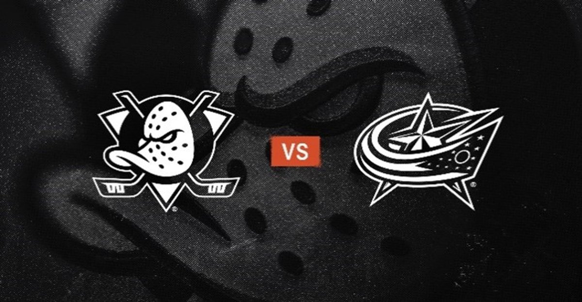 Two CBJ vs Anaheim Hockey Tickets