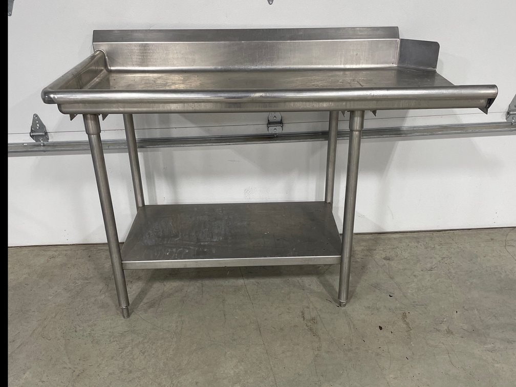 SLANT OPEN END STAINLESS TABLE