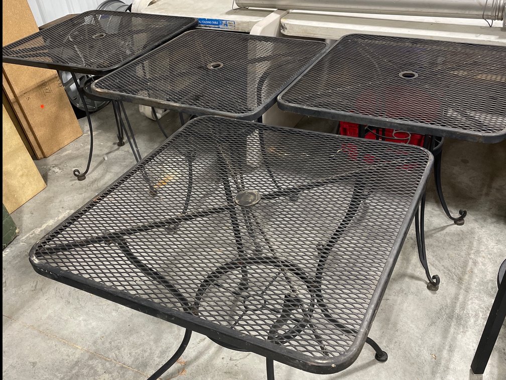 WROUGHT IRON TABLES