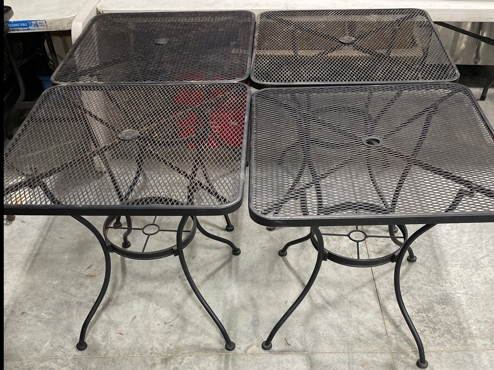 WROUGHT IRON TABLES