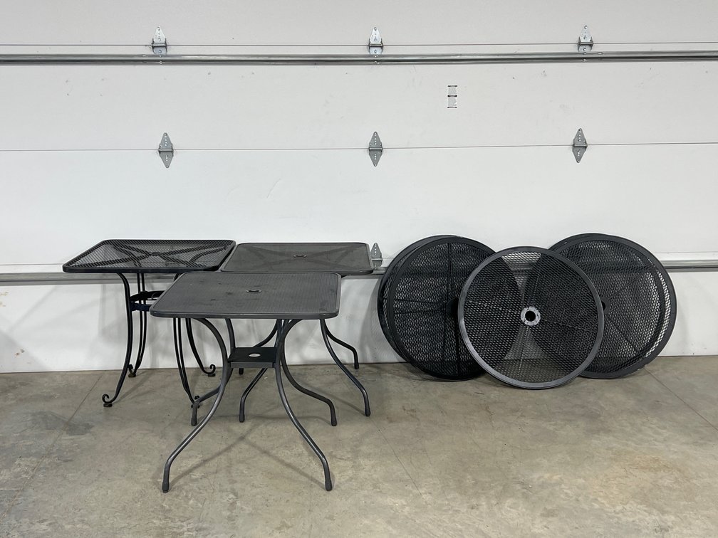 PATIO TABLES AND TOPS