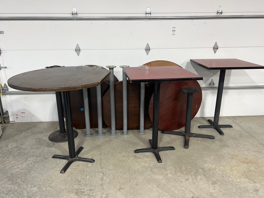 RESTAURANT TABLES AND PARTS