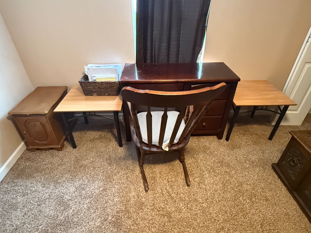 DESK, ROCKING CHAIR, ETC