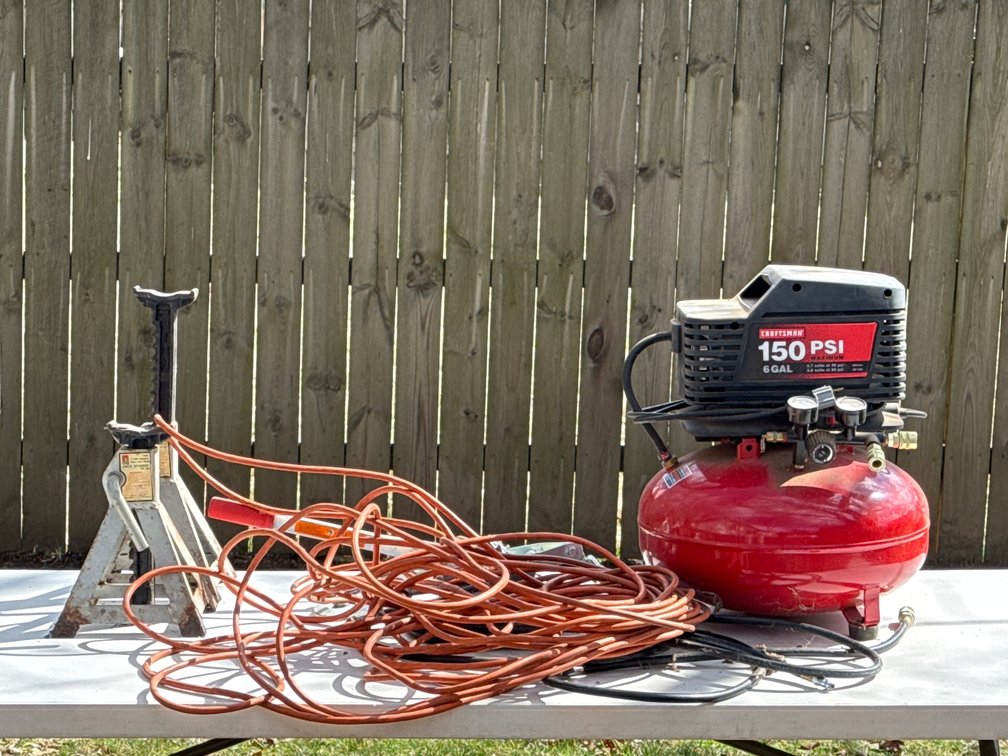 AIR COMPRESSOR, COME ALONG, ETC