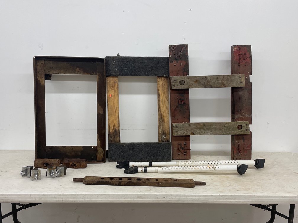 4 WHEEL DOLLYS, DRAW BAR, ETC