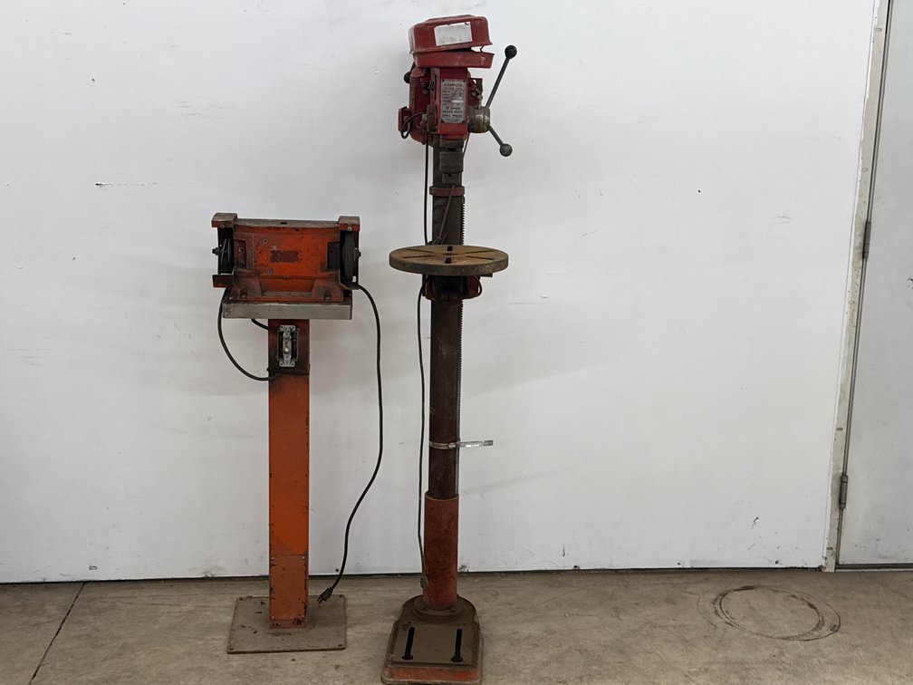 DRILL PRESS & BENCH GRINDER