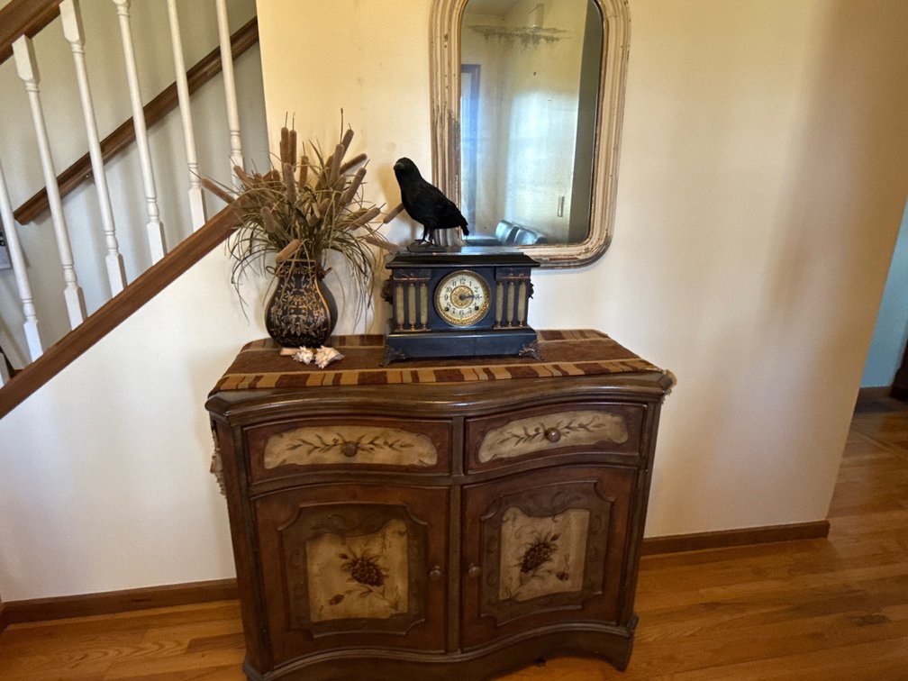 HOOKER SEVEN SEAS ENTRY CABINET W/ CONTENTS