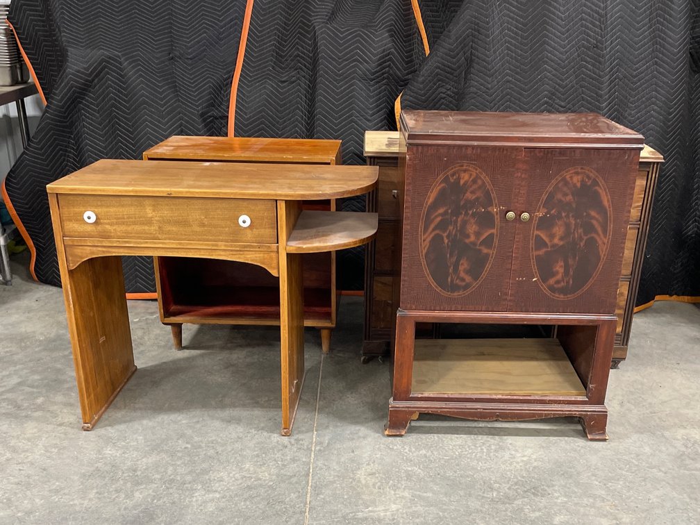 DESKS, SHELF, ETC