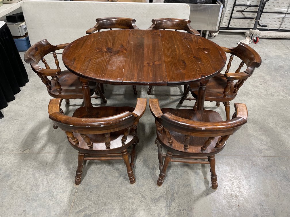 ETHAN ALLEN TABLE & CHAIRS 