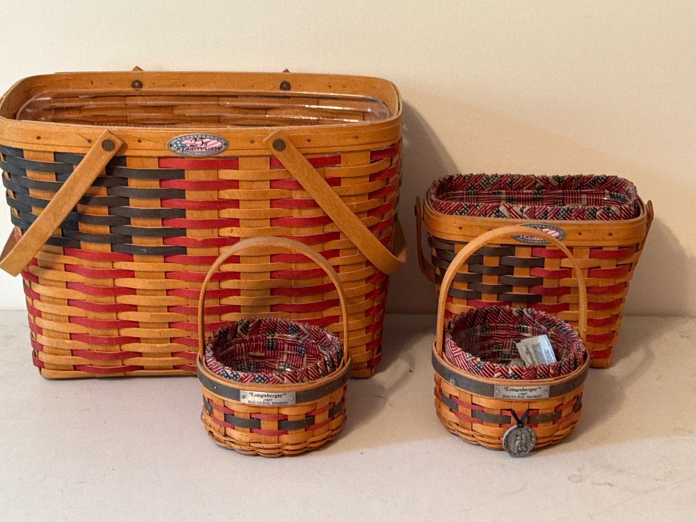 LONGABERGER INAUGURAL & 25TH BASKETS