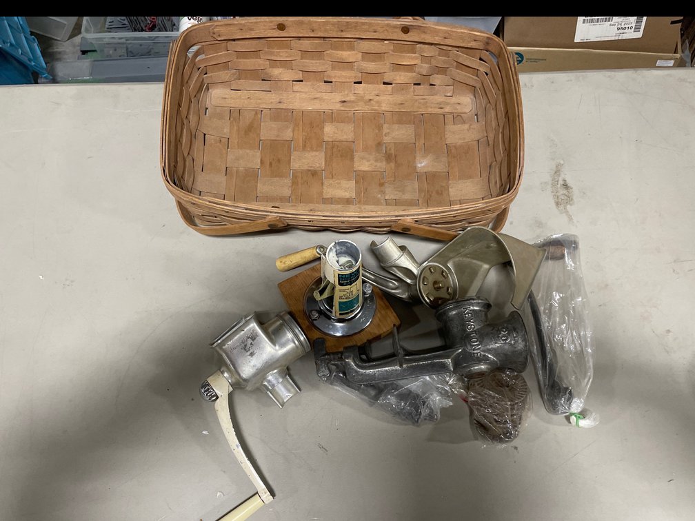 LONGABERGER, GRINDER, ETC