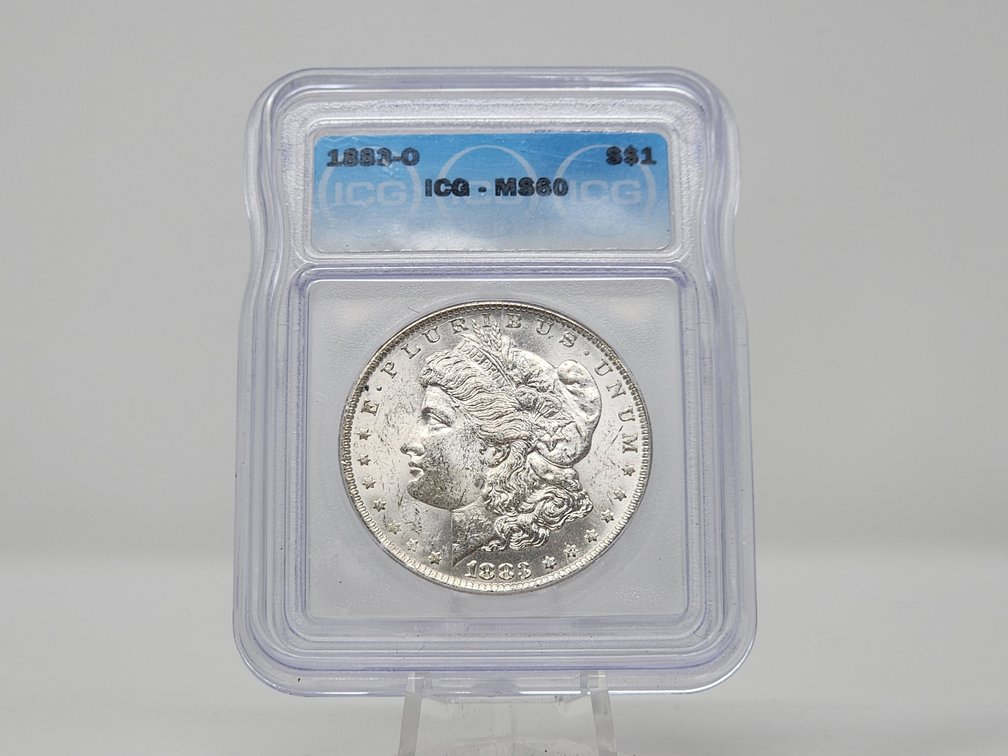 1883 Morgan Silver Dollar ICG MS 60