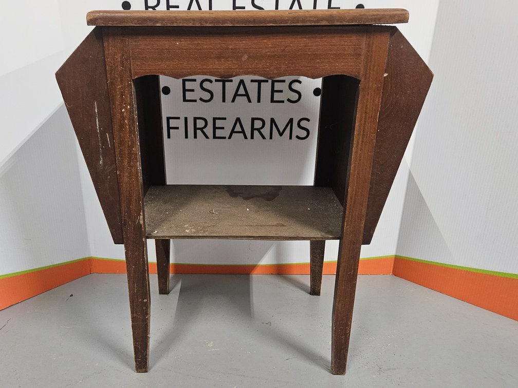 End Table/Magazine Rack - Measures 26" Tall × 22.5" Wide × 12.5" Deep