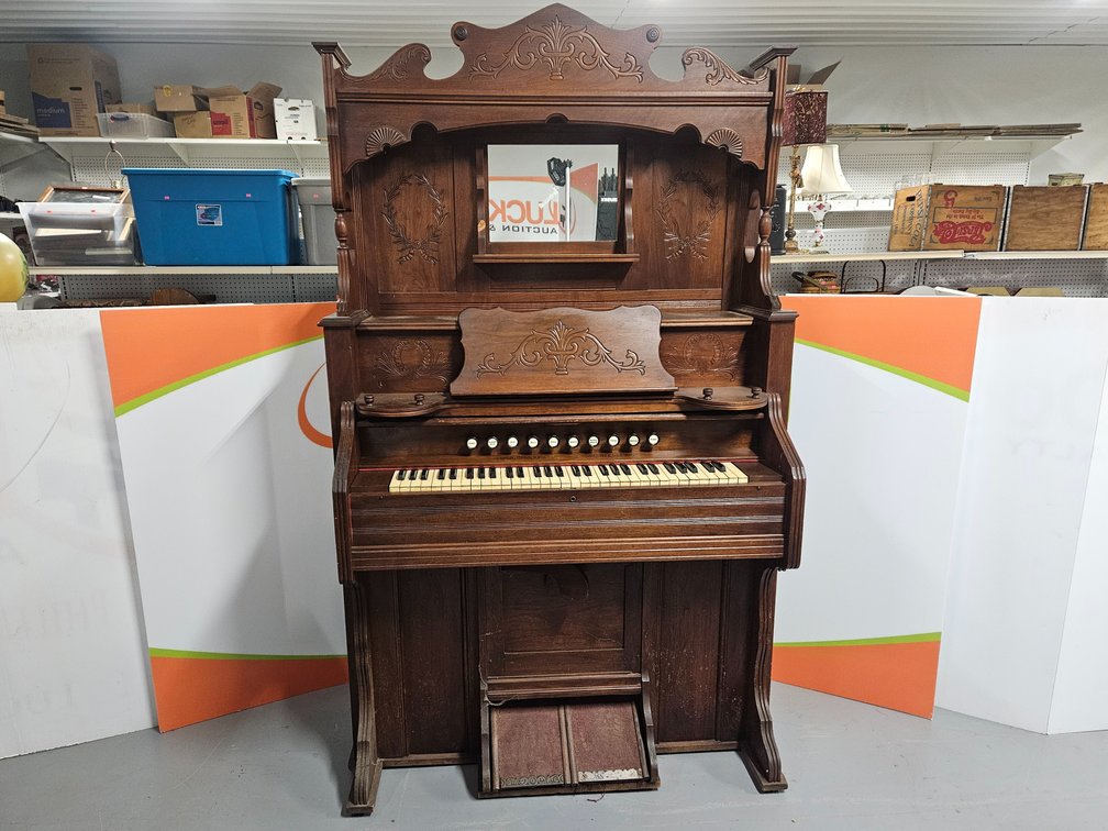 Estey Organ Co. Harmonium Organ - Measures 76" Tall × 46" Wide × 20.5" Deep