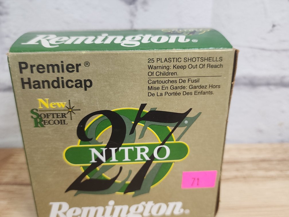 Remington Nitro 27 12 Gauge Ammo - 7 1/2 Shot - 25 Rounds