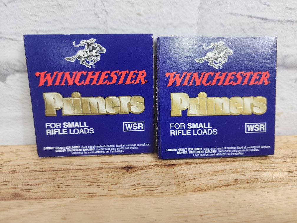 Winchester WSR Small Rifle Primers - 2 100 Packs - 200 Primers Total 