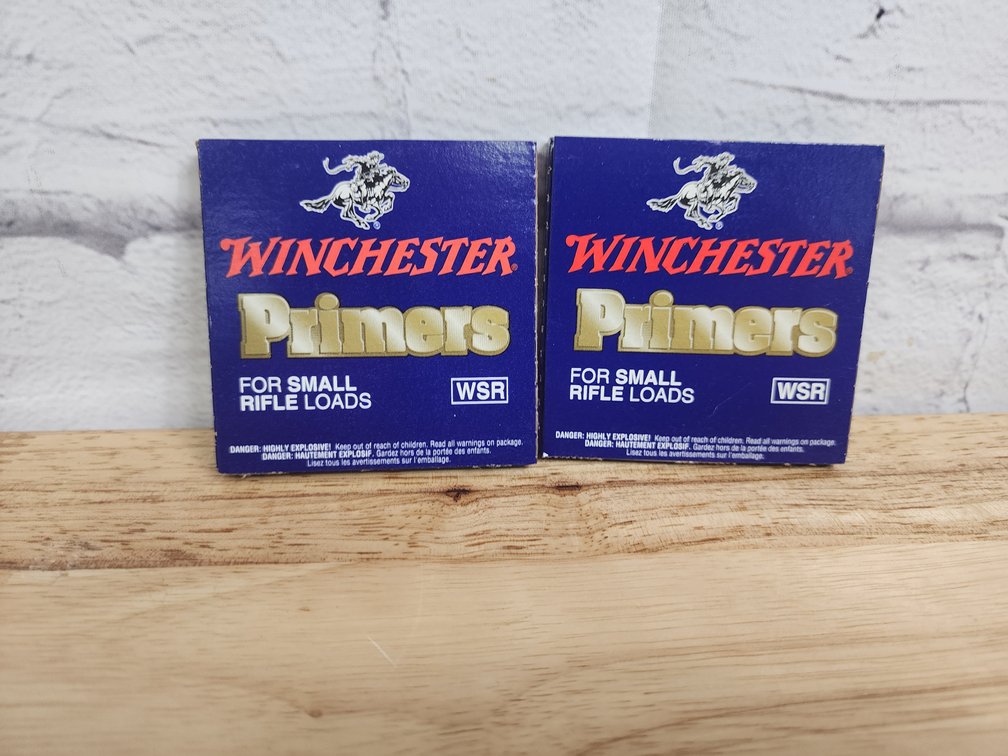 Winchester WSR Small Rifle Primers - 2 100 Packs - 200 Primers Total 