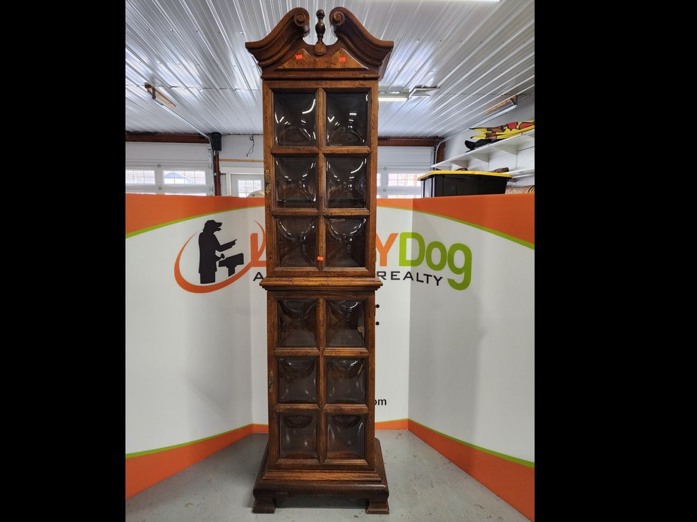 Lighted Curio Cabinet - Measures 73" Tall X 18" Wide X 12" Deep 