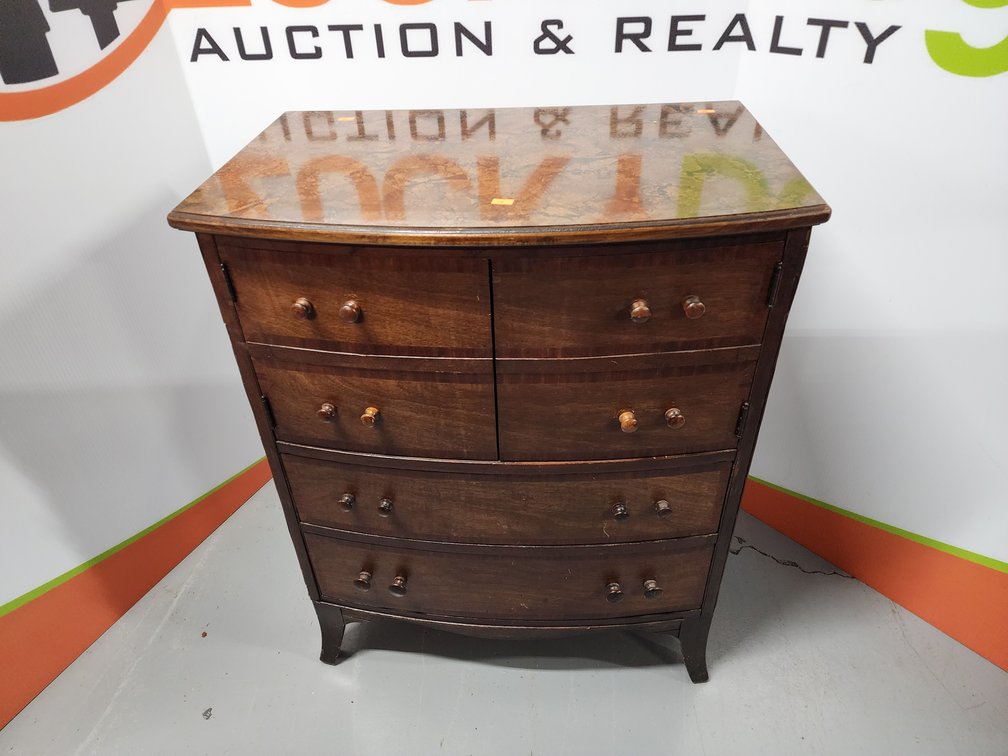 Mahogany Bow Front Chest