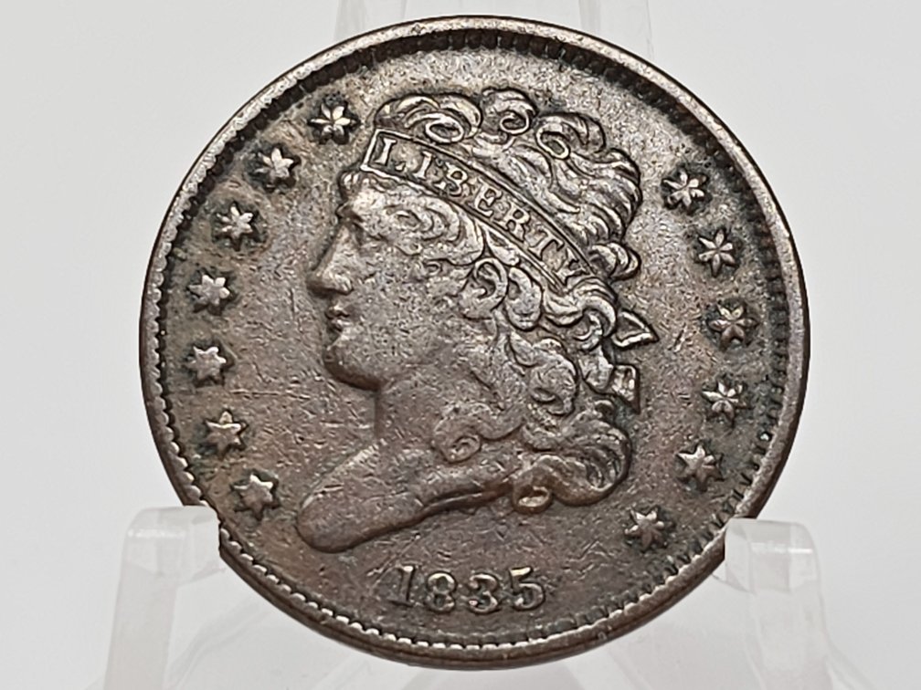 1835 Classic Head Half Cent 