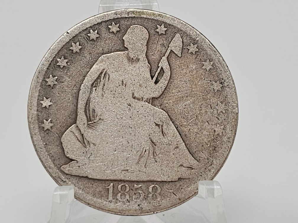 1858-O Seated Silver Half Dollar 