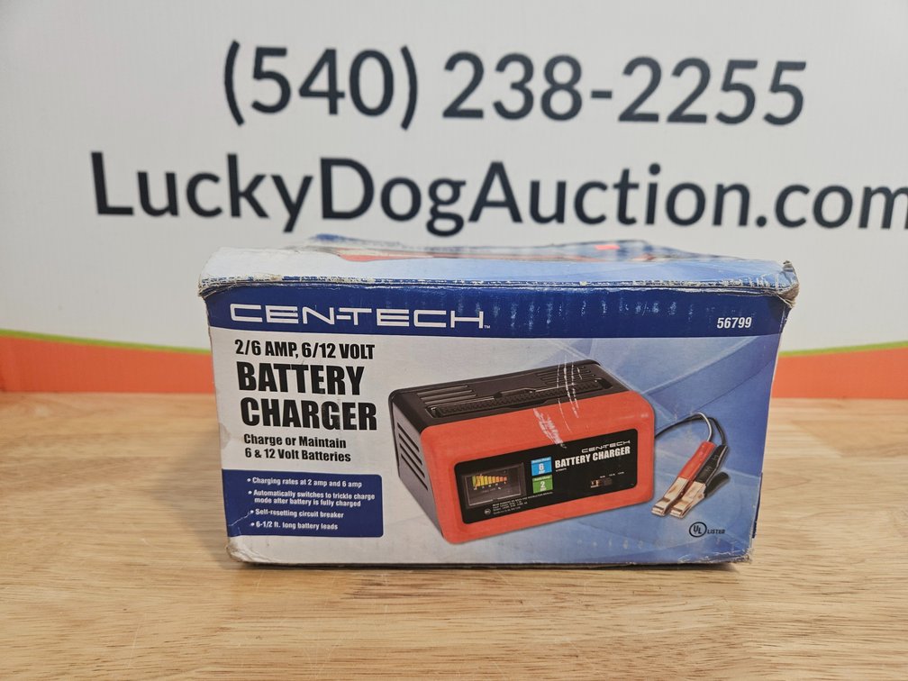 Cen-Tech 2/6 Amp, 6/12 Volt Battery Charger 