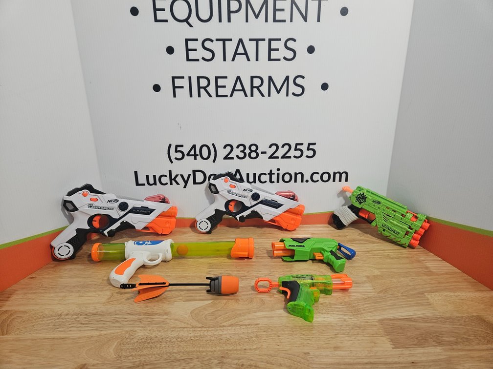 Nerf Guns and More 7 Pieces Included 