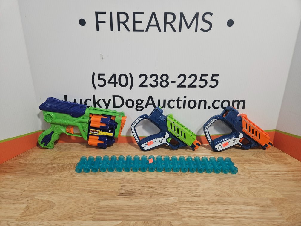 Nerf Style Guns and More 4 Pieces Included 