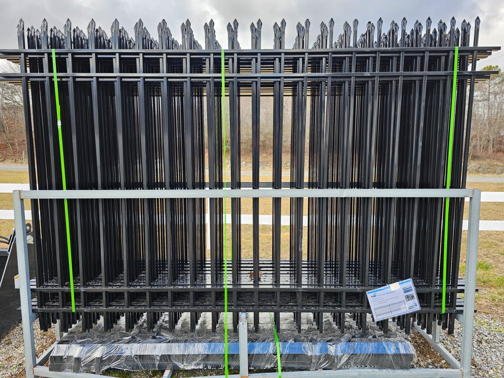 (20) Site Fence Galvanized Steel Fence - 10' x 7' Panels x 20 = 200' Total - Post and Connectors Included - Unused 