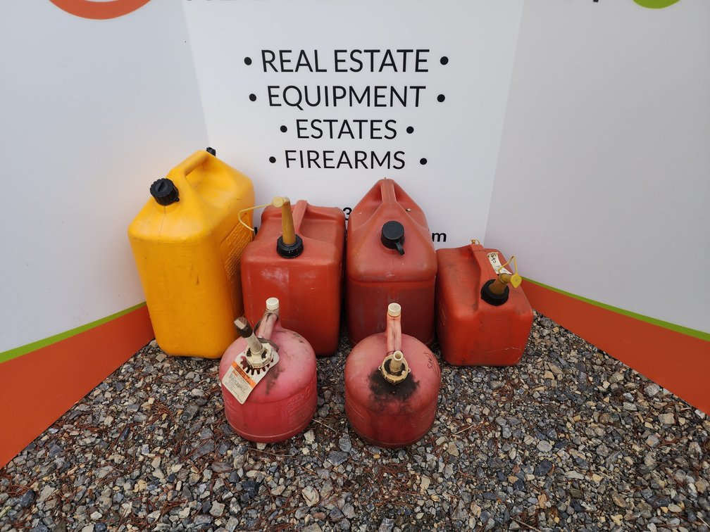 Fuel Cans(6) Included Various Sizes 