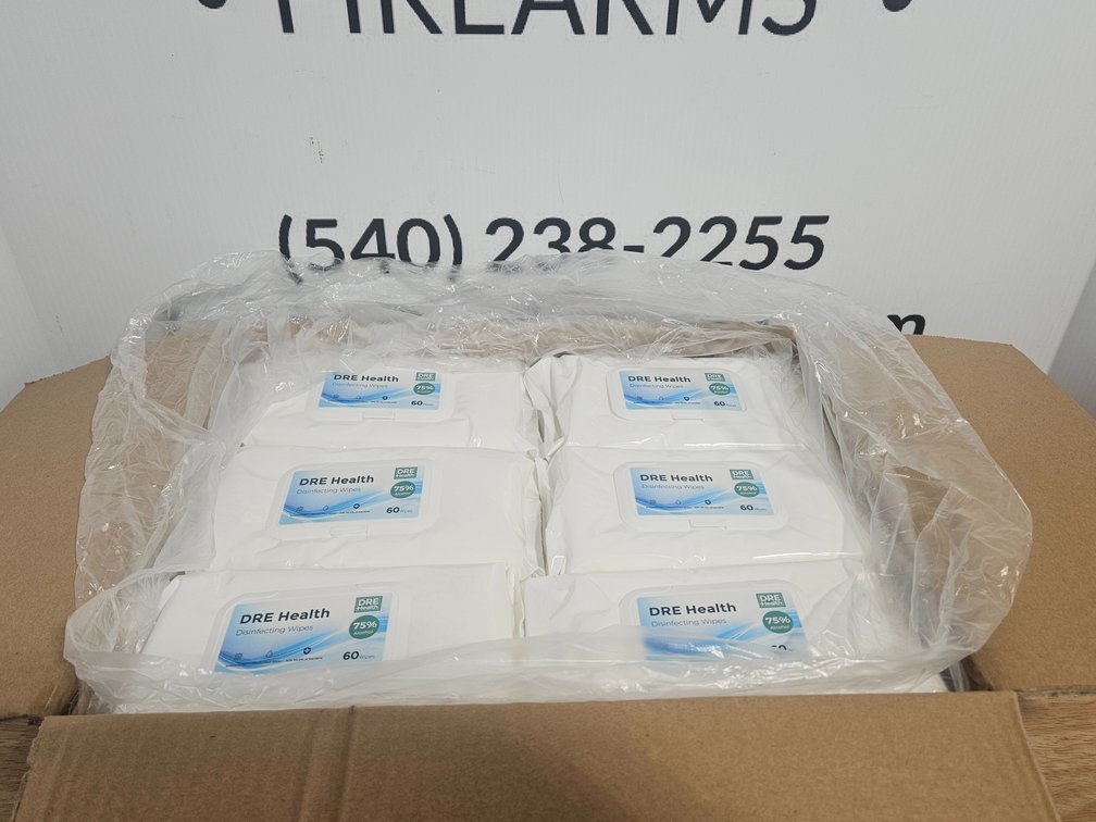 DRE Health Disinfecting Wipes 24 - 60 Count Bags Included (New))