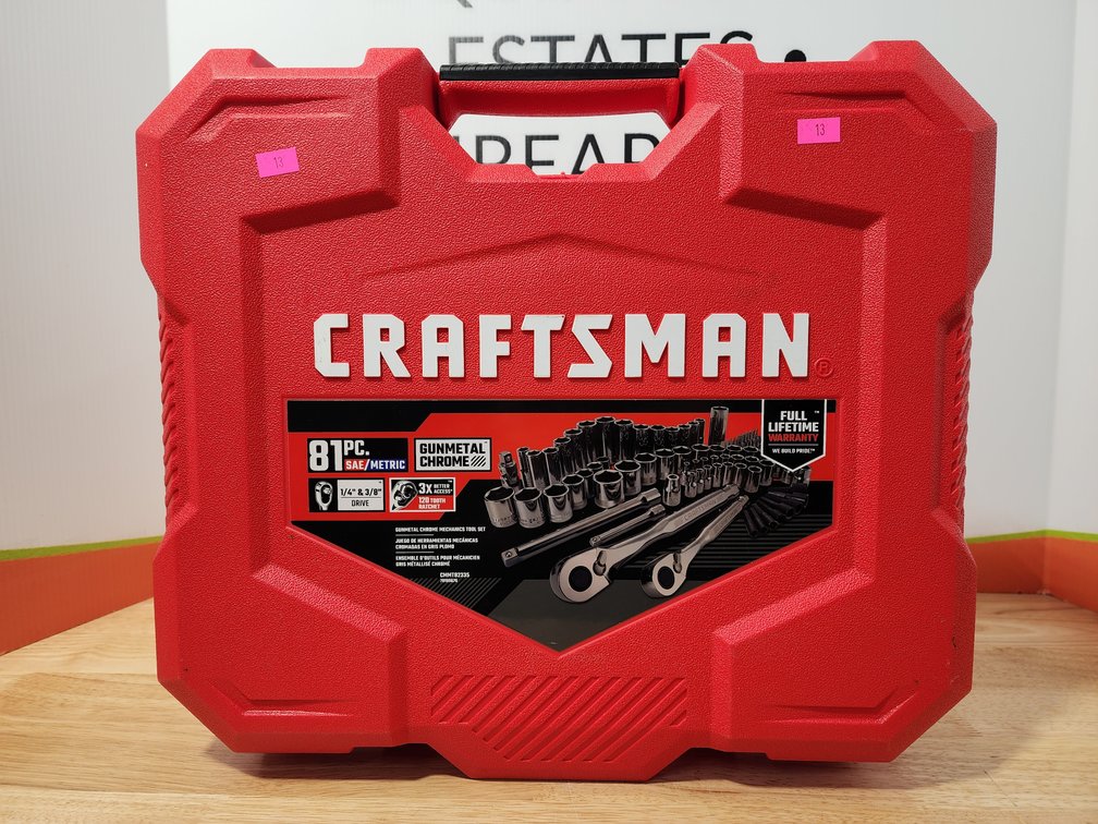 Craftsman 81 Piece Gunmetal Chrome Tool Set