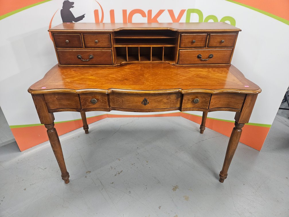 Secretary Desk - Measures 39" Tall × 48" Wide × 26" Deep