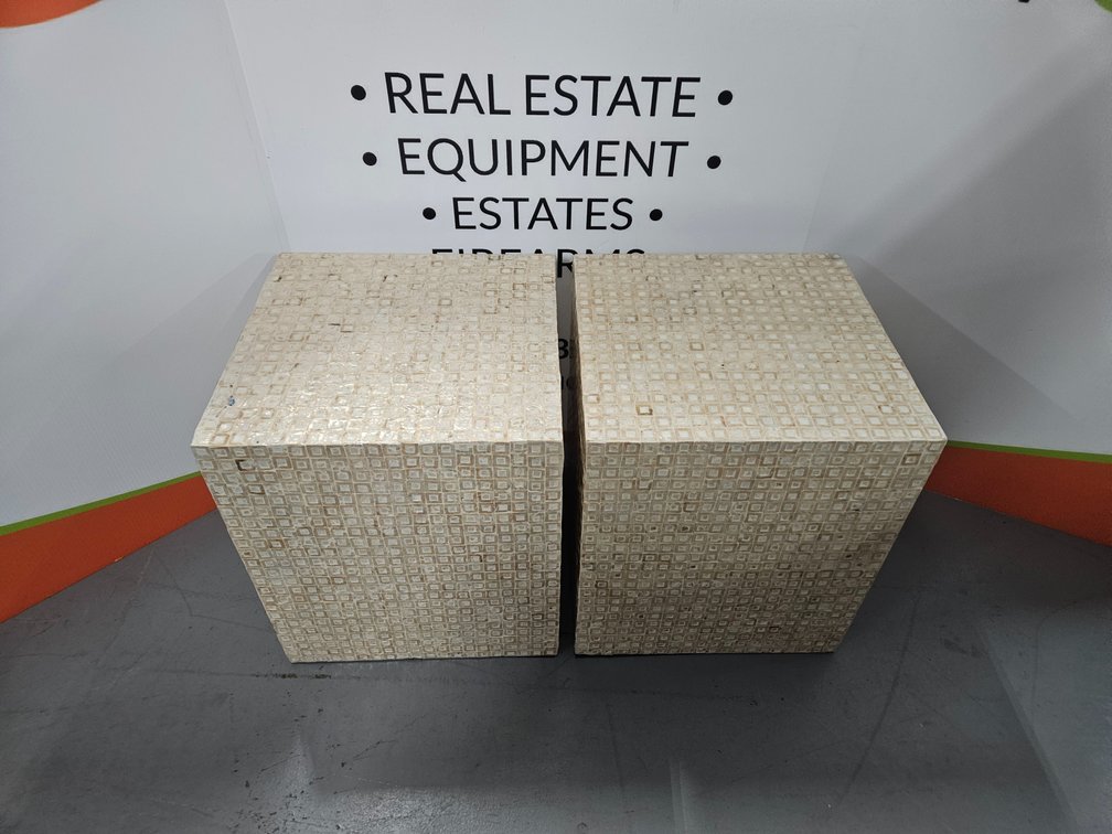Decorative Cubes/Stands - Measures 18" Tall × 16" Wide × 16" Deep 2 Included 