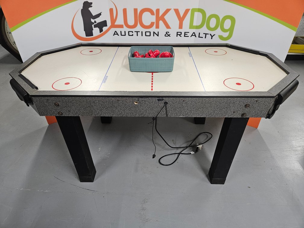 Harvard Air Hockey Table W/Strikers - Measures 32" Tall × 72" Wide × 36" Deep (Turned On When Tested)