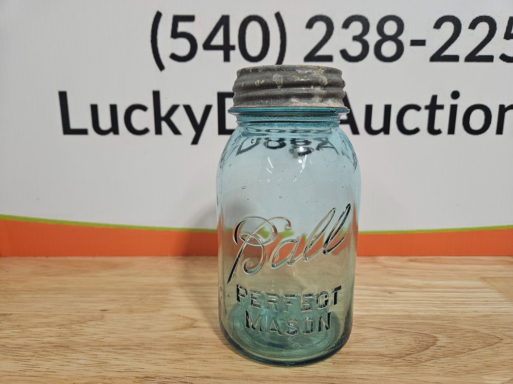 No.13 Blue Ball Quart Mason Jar