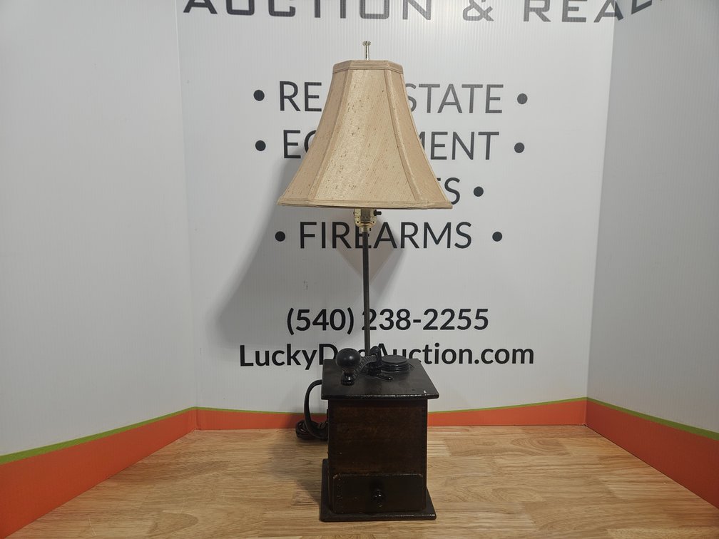 Coffee Grinder Lamp - Measures 28" Tall × 6.5" Wide × 6.5" Deep